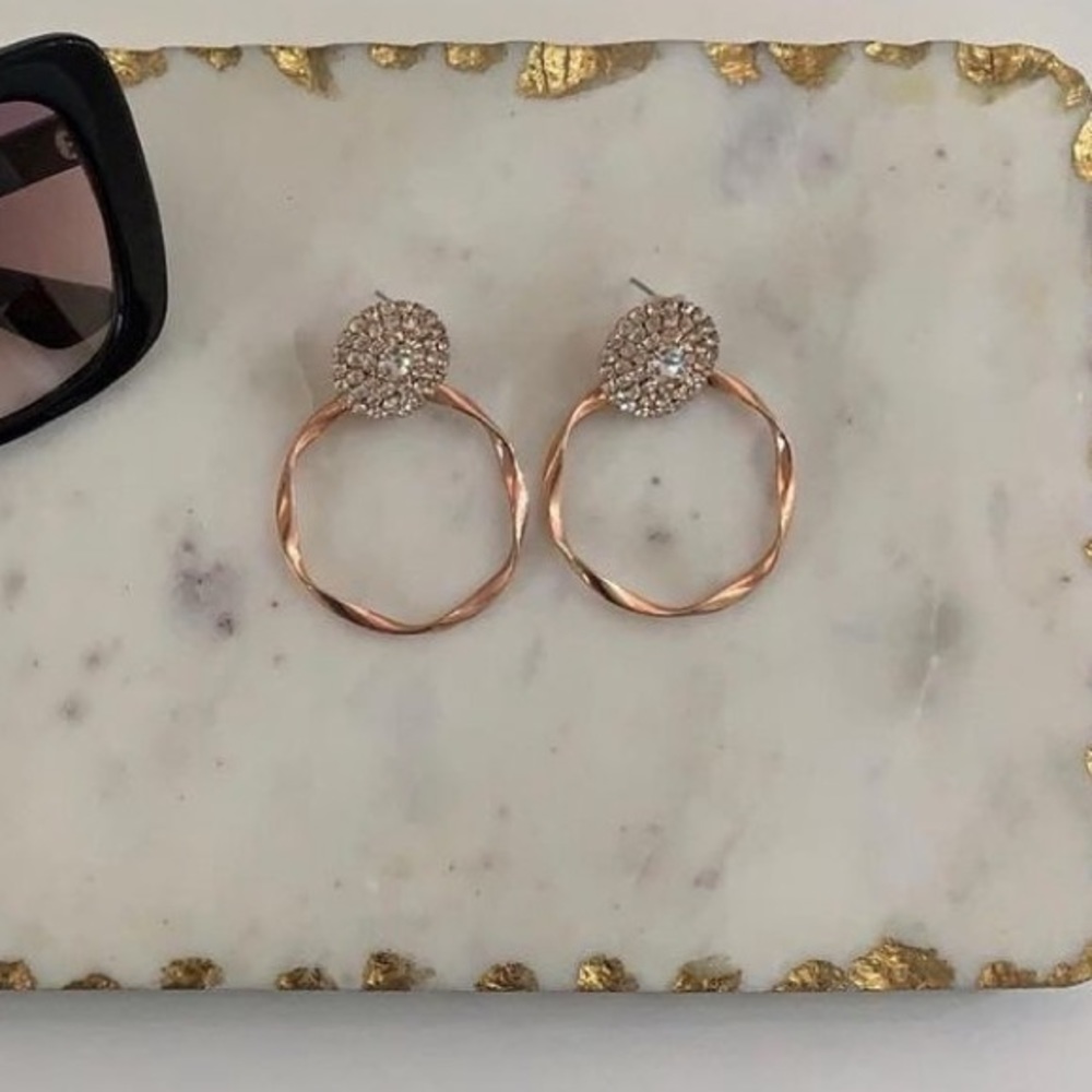 Rose Gold Hoop Earrings